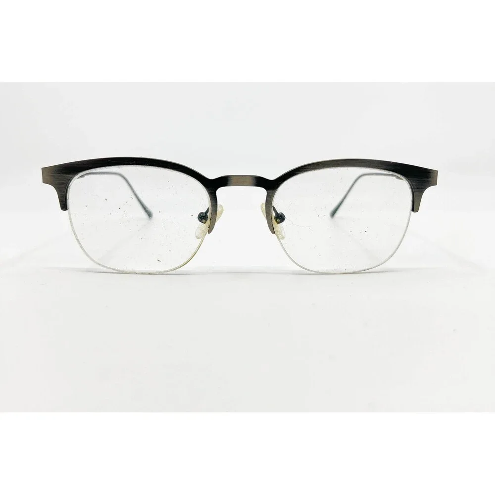 Eyebuydirect Eyeglass Frames Mens Black Hemisphere Semi Rimless 49-20-145